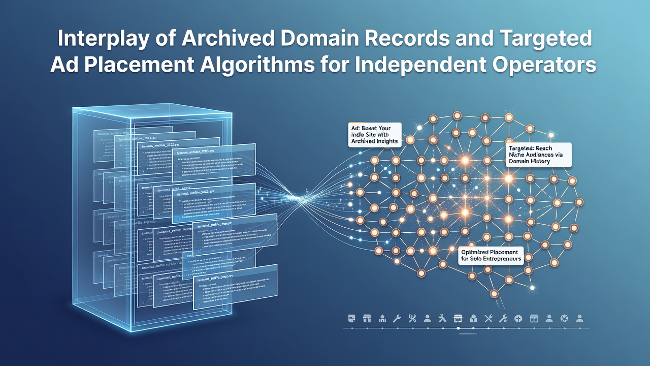 The Interplay of Archived Domain Records and Targeted Ad Placement Algorithms for Independent Operators